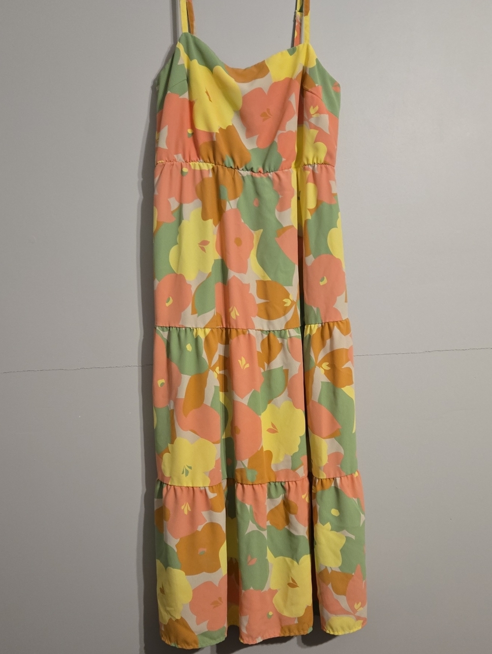 Social Standard By Sanctuary Floral Tiered Maxi Skirt With Pastel Flowers Medium